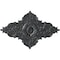 Ekena Millwork Melchor Diamond Ceiling Medallion (Fits Canopies up to 4"), 67 1/4"W x 43 3/8"H x 4"ID x 2"P, Pewter CM70X43MLPES - alternate 1